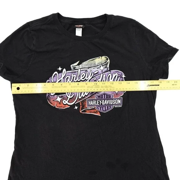 Harley-Davidson Shirt Womens Large Republic Texas Motorcycle Biker 2024 Tee - Picture 5 of 12